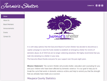 Tablet Screenshot of jurniesshelter.org